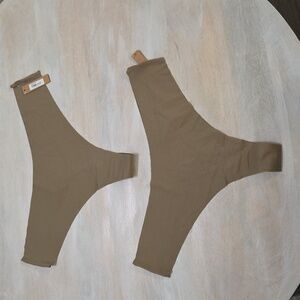 2pcs SKIMS Naked Dipped Seamless Thong In DESERT XS, XL, 2X NWT